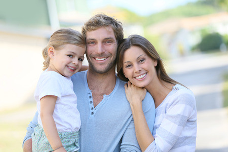 41809582 - portrait of happy family having fun together