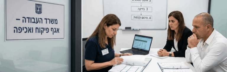 איך מתנהלת ביקורת שכר של משרד העבודה &ndash; שלב אחר שלב, המסמכים הנדרשים והטעויות שמובילות לקנסות