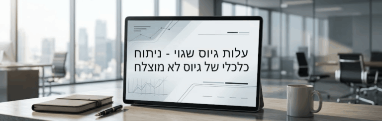 עלות גיוס שגוי – ניתוח כלכלי של גיוס לא מוצלח