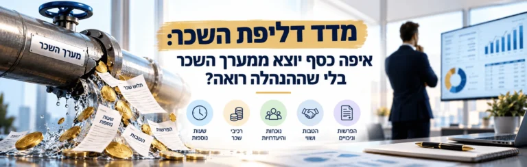 מדד דליפת השכר: איפה כסף יוצא ממערך השכר בלי שההנהלה רואה?