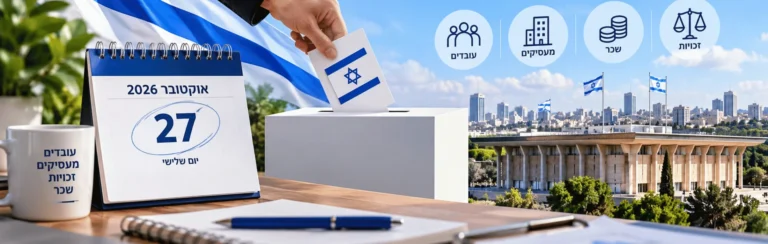 בחירות לכנסת 2026: זכויות עובדים, שכר ביום השבתון וחובות מעסיקים